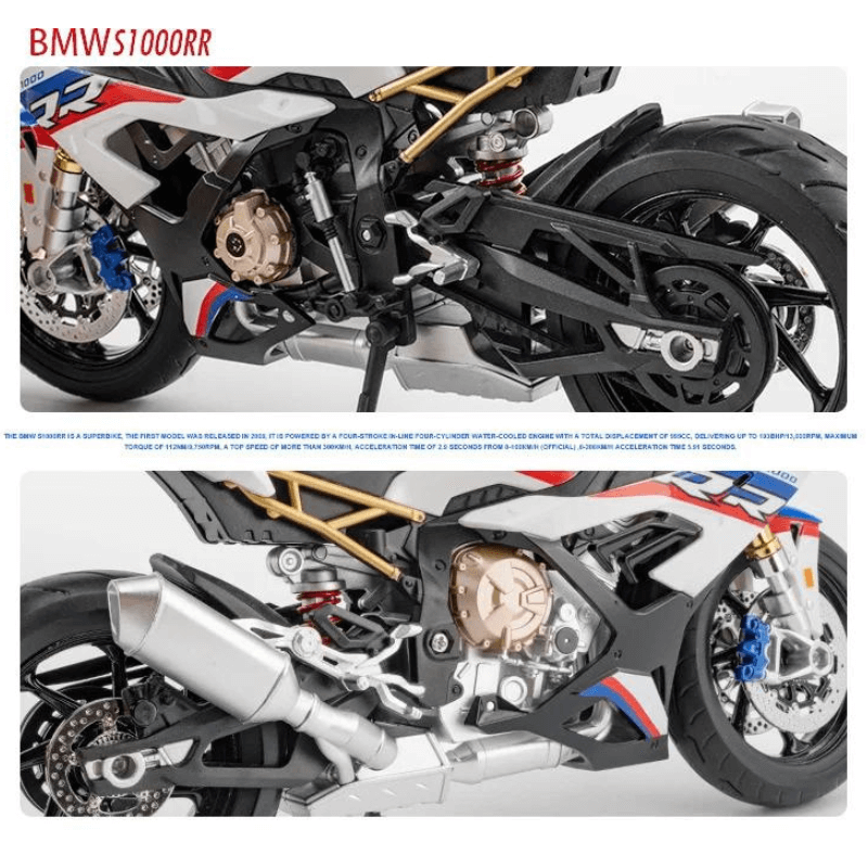 1/9 Scale BMW S1000RR Large Size Alloy Die-Cast Motorcycle