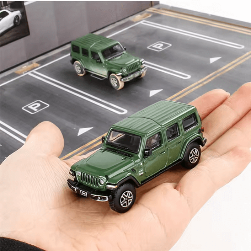 1/64 Scale Jeep Wrangler Rubicon Die-cast Model Car