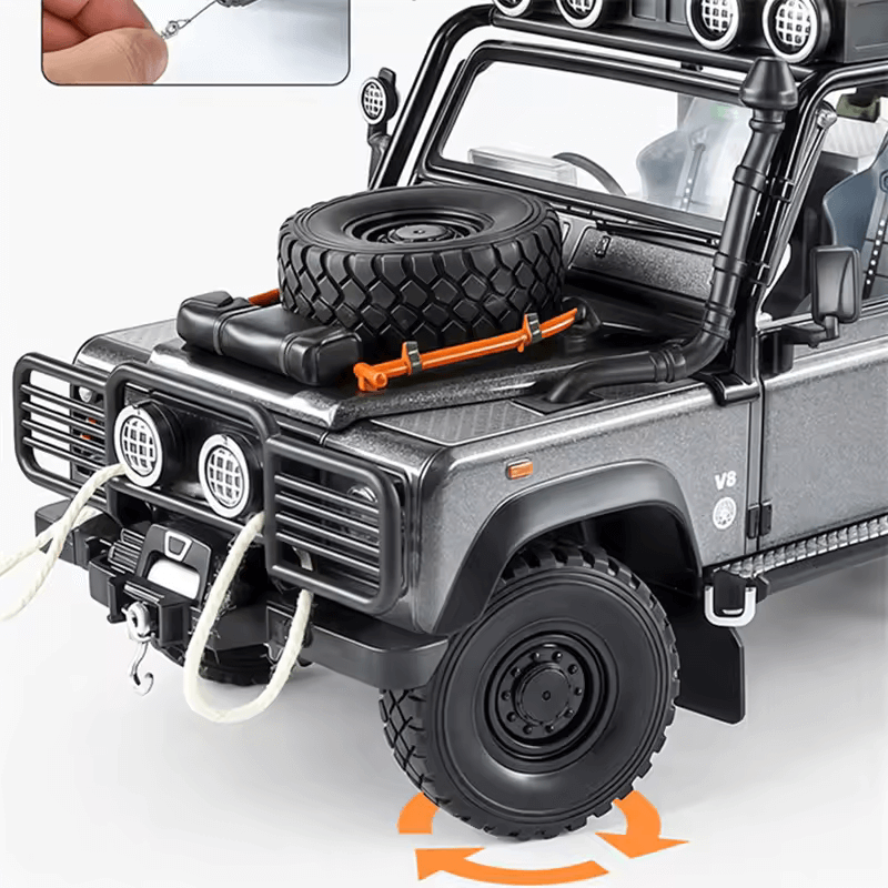 1/24 Sclae Land Range Rover Defender 110 Tomb LE Pickup Die-cast Model Car