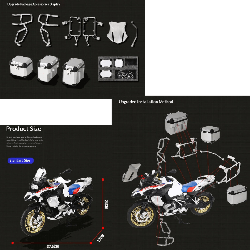 1/6 Scale BMW R 1250 GS Remote Control Die-cast Model