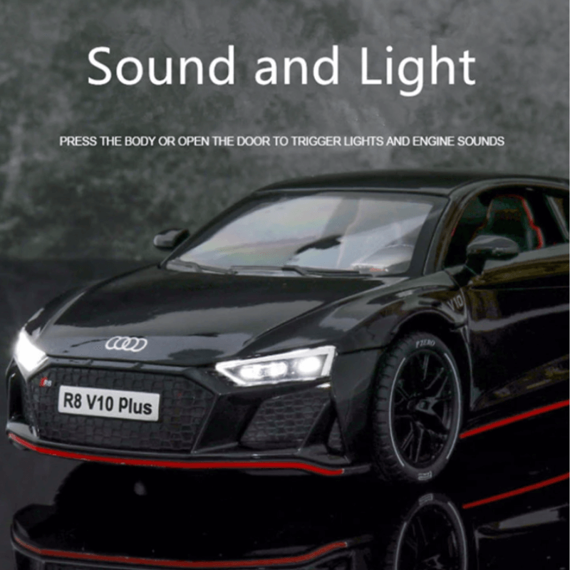 1/24 AUDI R8 V10 Plus Alloy Sports Car Model