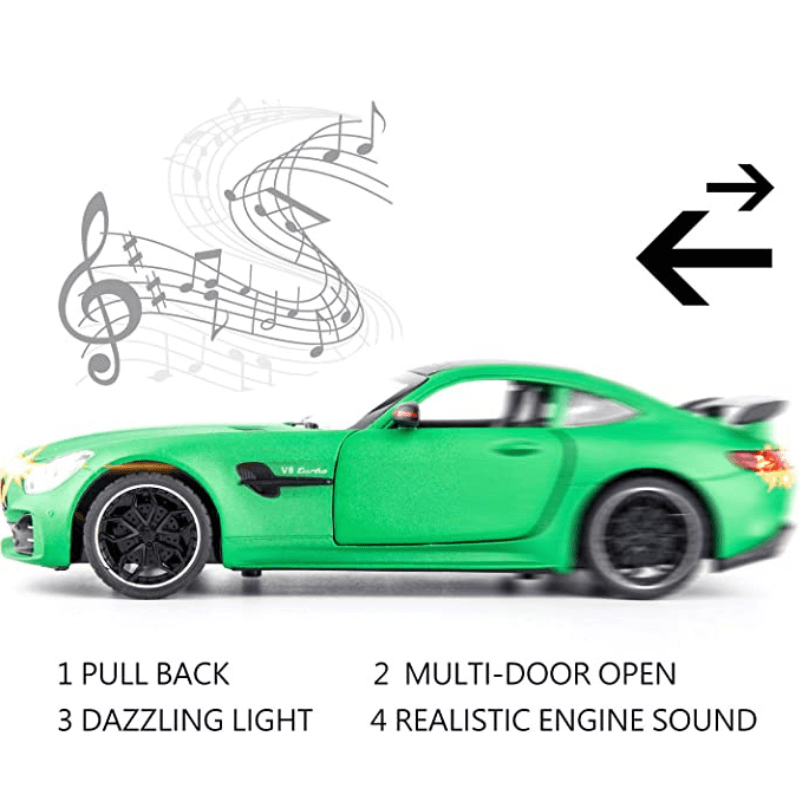 1:24 BENZ AMG-GTR Alloy Car Model