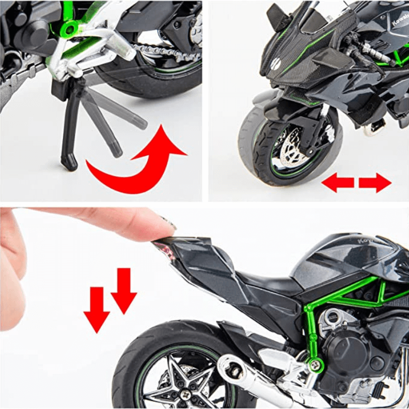 1/12 Scale Kawasaki Ninja H2R Model Car