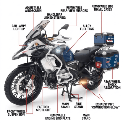 1/7 Large Size BMW R 1250 GS Die-cast Model