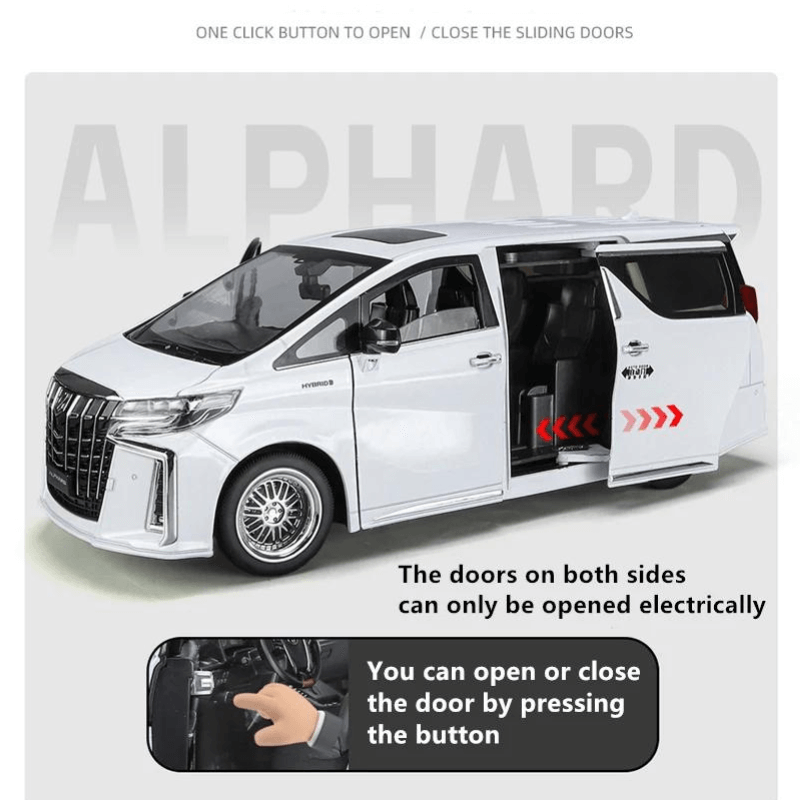 1/18 Scale Toyota Alphard Die-cast Model Car