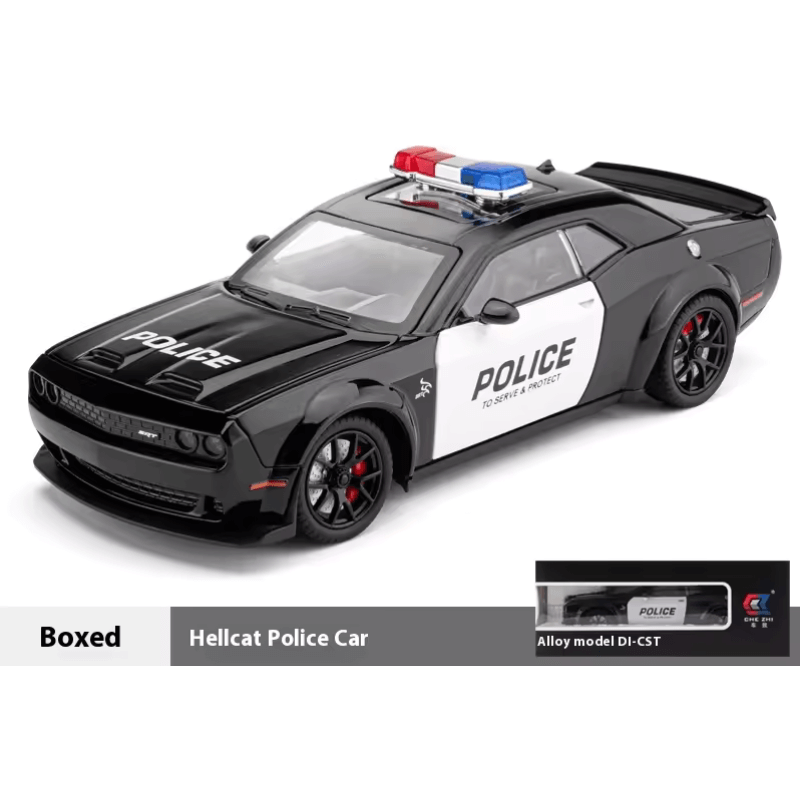 1/24 Scale Dodge Challenger SRT Hellcat Die-cast Model Police Car