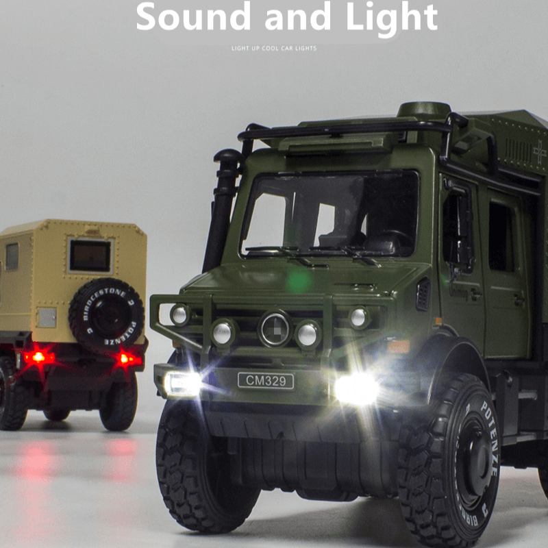 1/28 Scale Unimog Alloy Touring Car Model