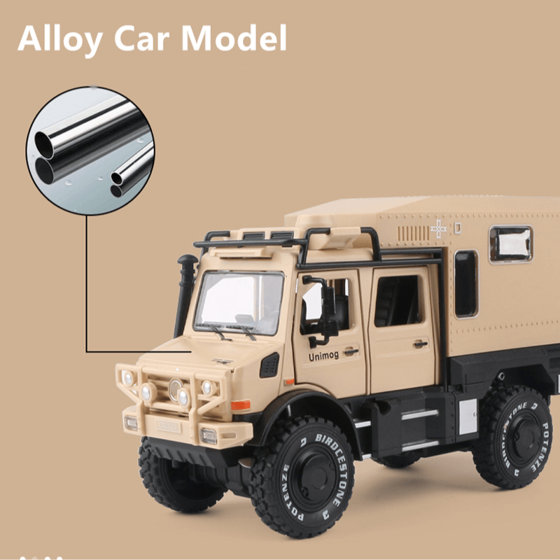 1/28 Scale Unimog Alloy Touring Car Model