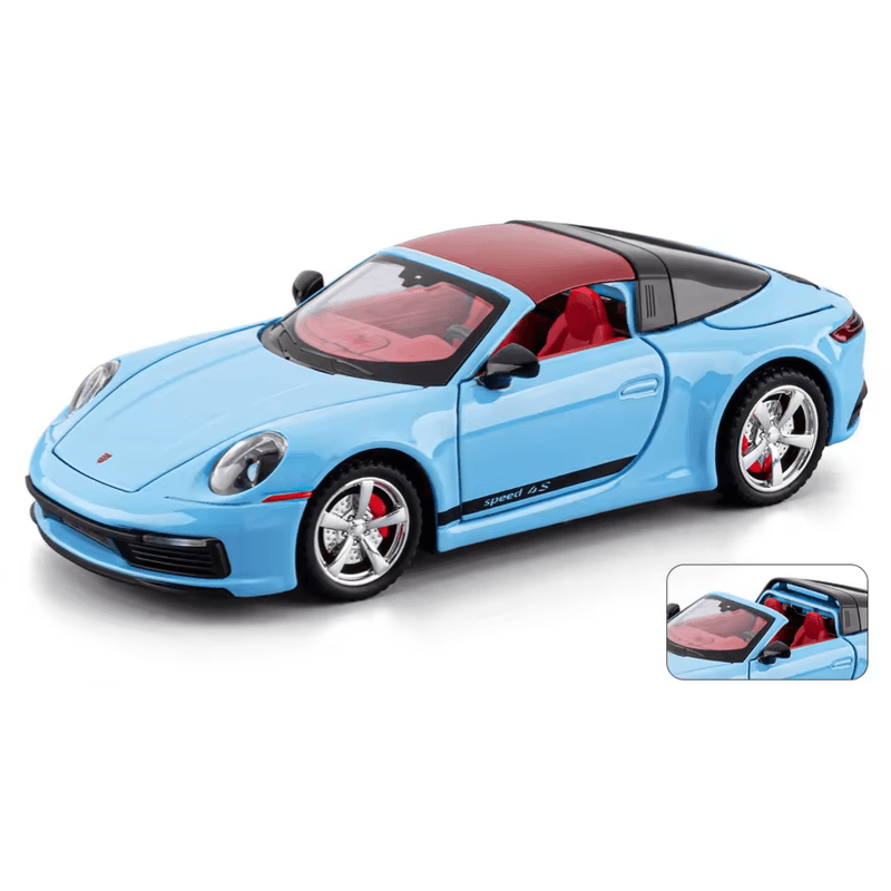 1/32 Scale Porsche 911 Targa Convertible Die-cast Model Car