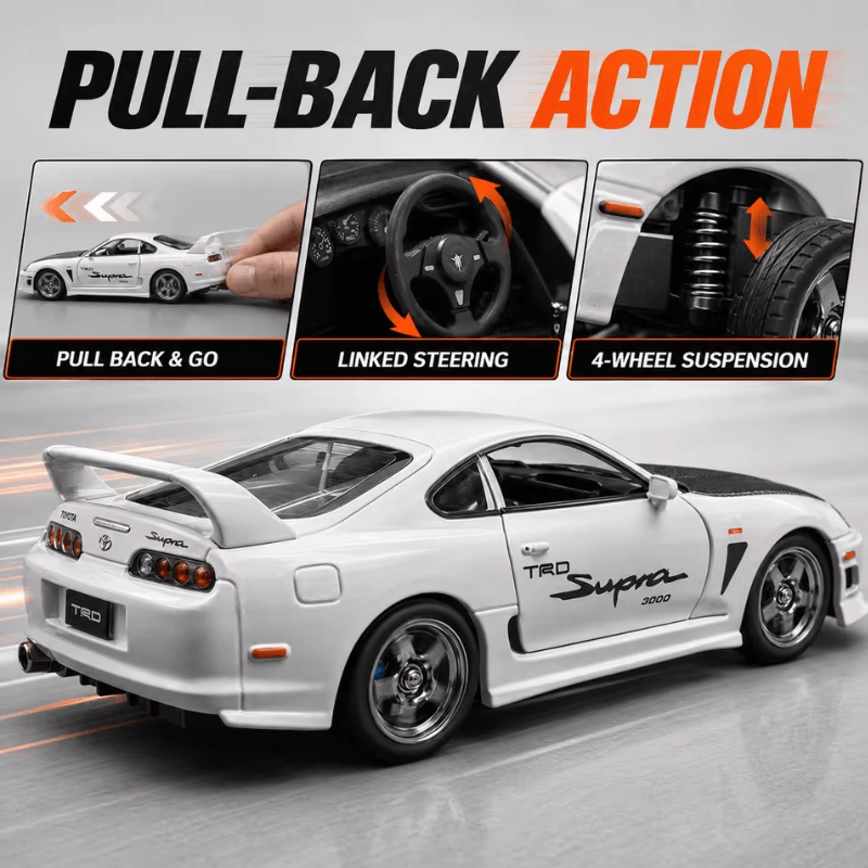 1/24 Scale Toyota Supra A80 Die-cast Model Car