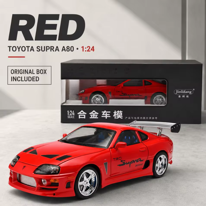 1/24 Scale Toyota Supra A80 Die-cast Model Car