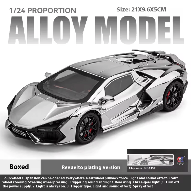 1/24 Scale Lamborghini Revuelto Spray Die-cast Model Car