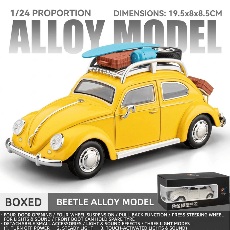 1/24 Scale Volkswagen Beetle Die-cast Model Car