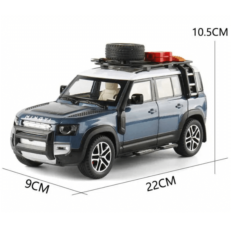 1/24 Scale Land Rover Defender With Tools Die-cast Model Car