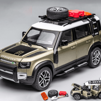 1/24 Scale Land Rover Defender With Tools Die-cast Model Car