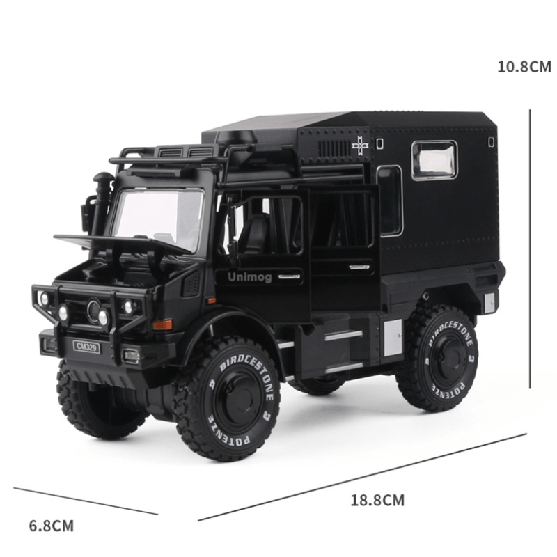 1/28 Scale Unimog Alloy Touring Car Model