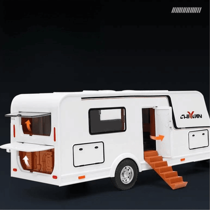 1/32 Scale Audi RS6 With RV Diecast Model Car