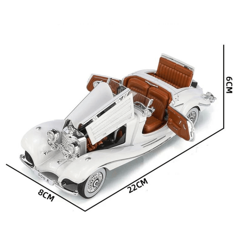 1/24 Scale Mercedes-Benz 500K Classic Car Alloy Model Car