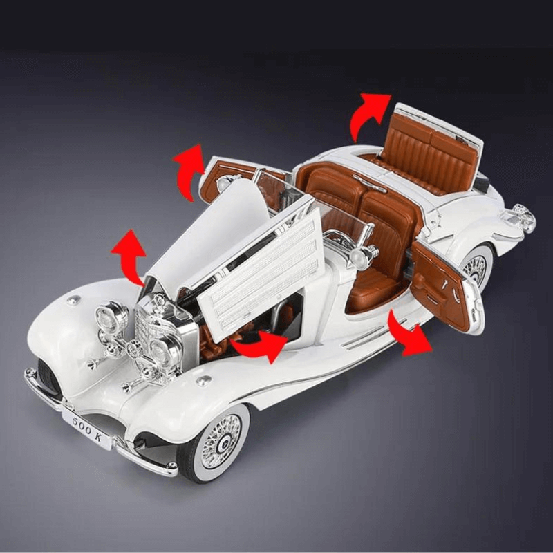 1/24 Scale Mercedes-Benz 500K Classic Car Alloy Model Car
