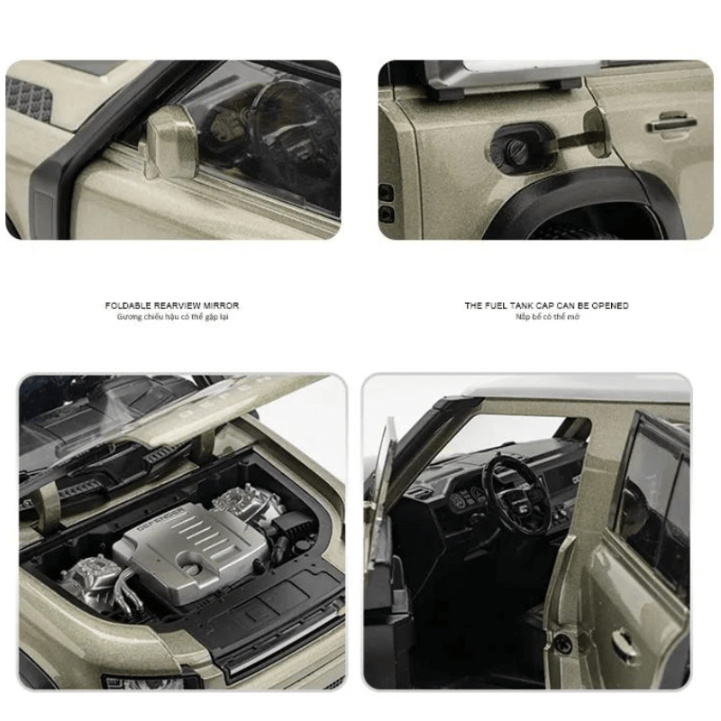 1/18 Scale Large Size Land Rover Defender 110 Die-cast Model Car