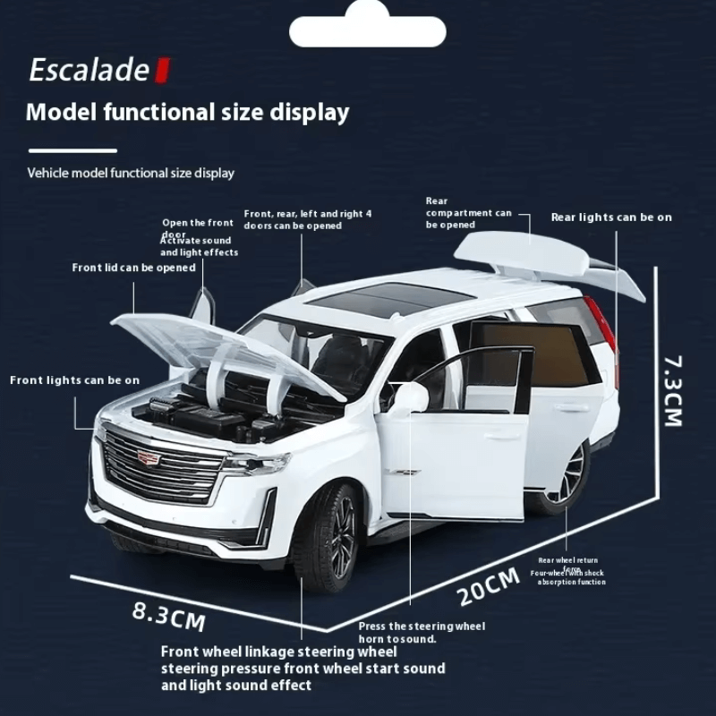 1/24 Scale Cadillac Escalade Die-cast Model Car