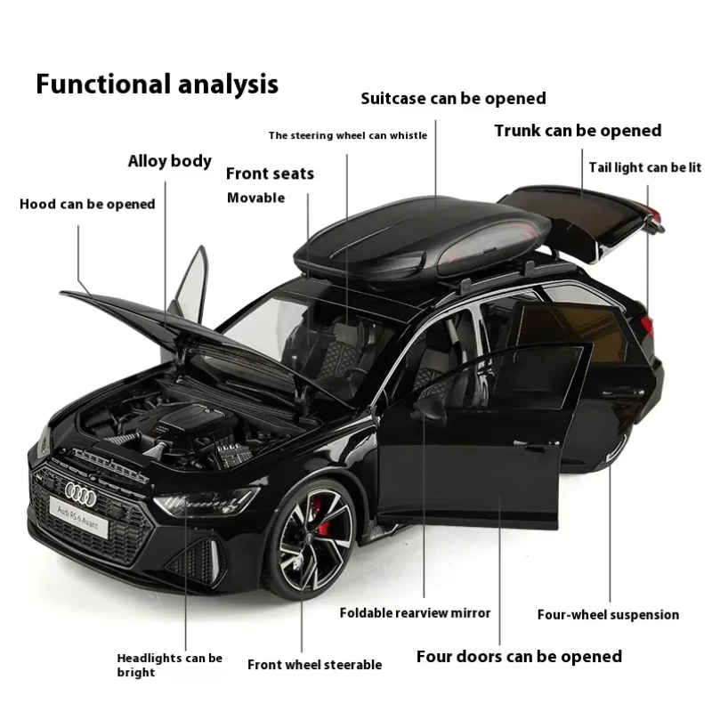 1/18 Scale Audi RS6 Avant Die-cast Model Car