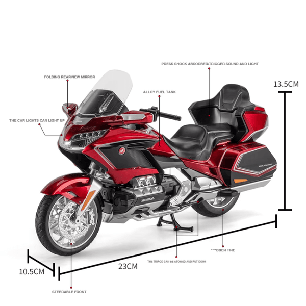 1/11 Scale Honda GOLD WING GL800 2021 Die-cast Model