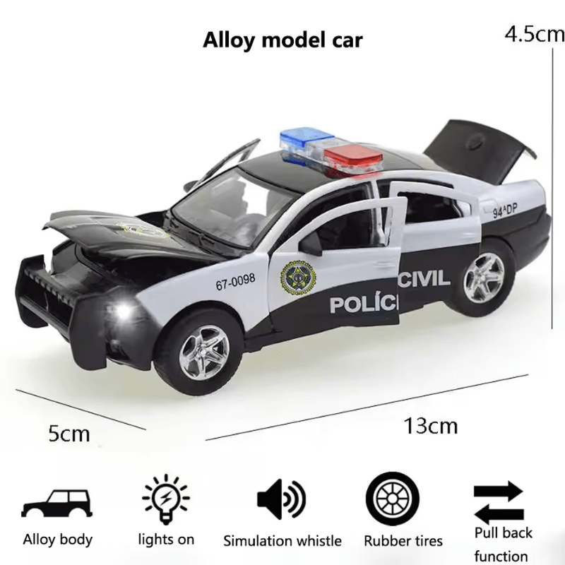 1/32 Scale Dodge Charger Police Car Die-cast Model