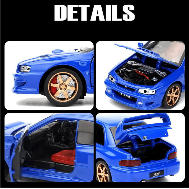 1/32 Scale Subaru Impreza WRX Die-cast Model Car