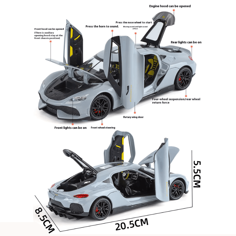 1/24 Scale Gemera GT Die-cast Model Car