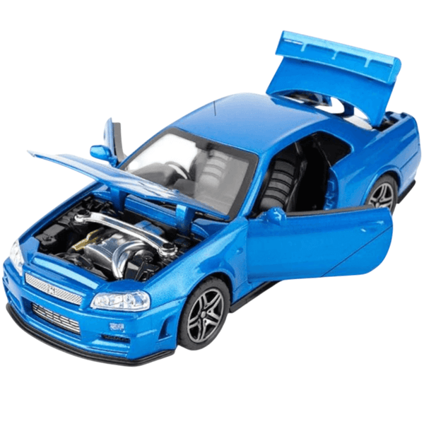 1/32 Scale Nissan GT-R R34 Die-cast Model Car