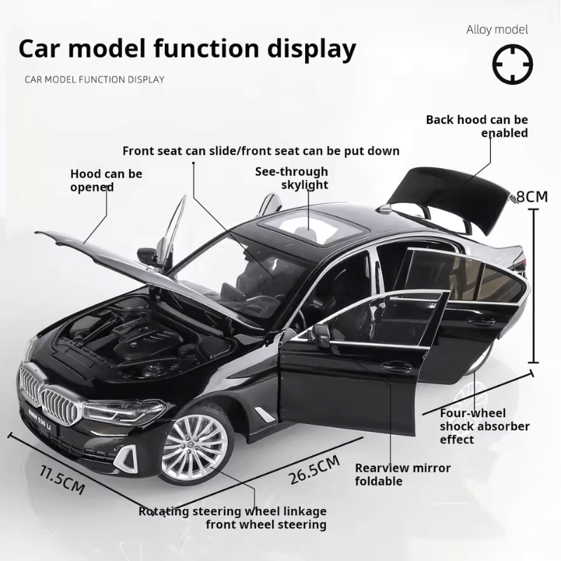 1/24 Scale BMW 5 Series Die-cast Model Car
