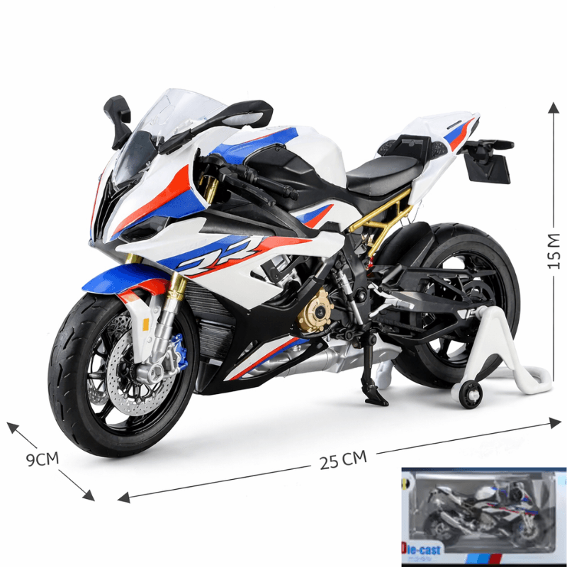 1/9 Scale BMW S1000RR Large Size Alloy Die-Cast Motorcycle