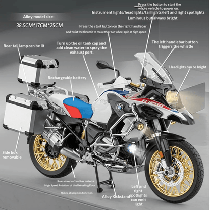 1/6 Scale BMW R 1250 GS Remote Control Die-cast Model