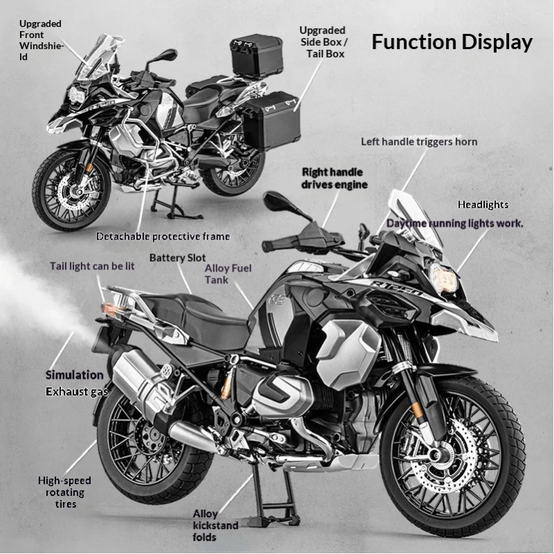 1/6 Scale BMW R 1250 GS Remote Control Die-cast Model