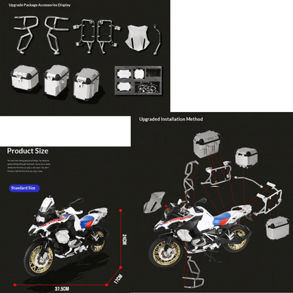 1/6 Scale BMW R 1250 GS Remote Control Die-cast Model
