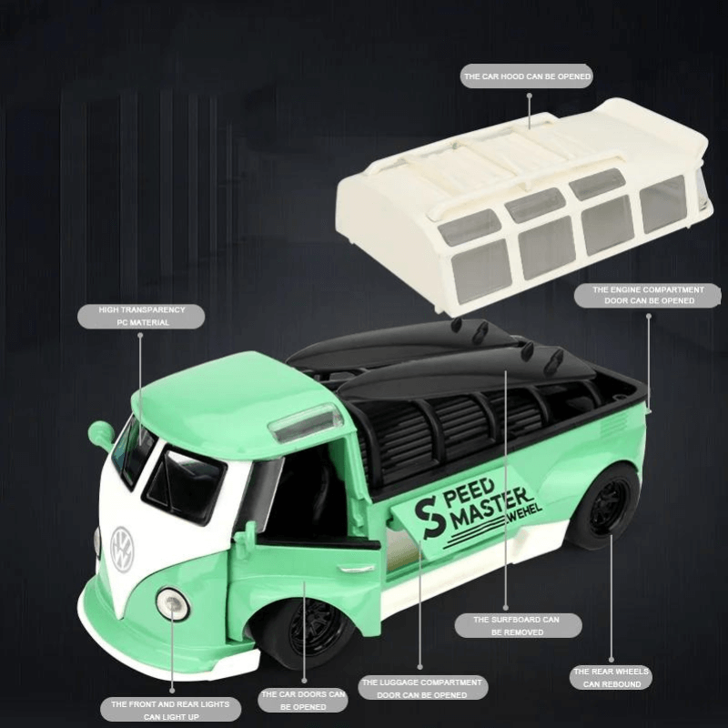 1/32 Scale Volkswagen Samba T1 Die-cast Car