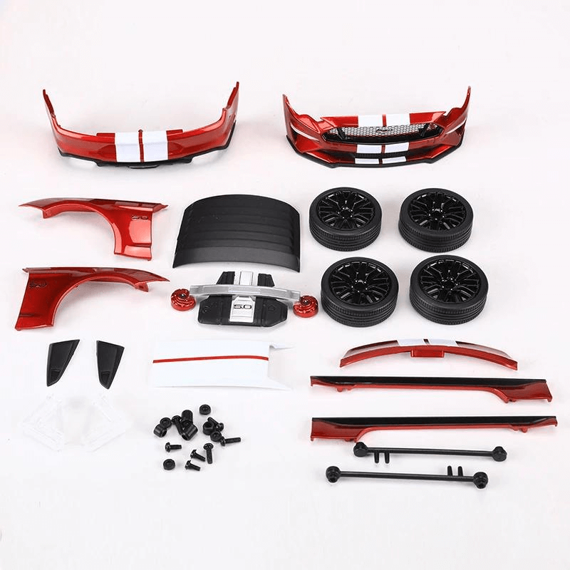 1:18 Scale Mustang GT Wide Body Kit Pack Alloy Model Car