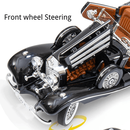 1/18 Scale Large Size Mercedes Benz 500K Die-cast Model Car