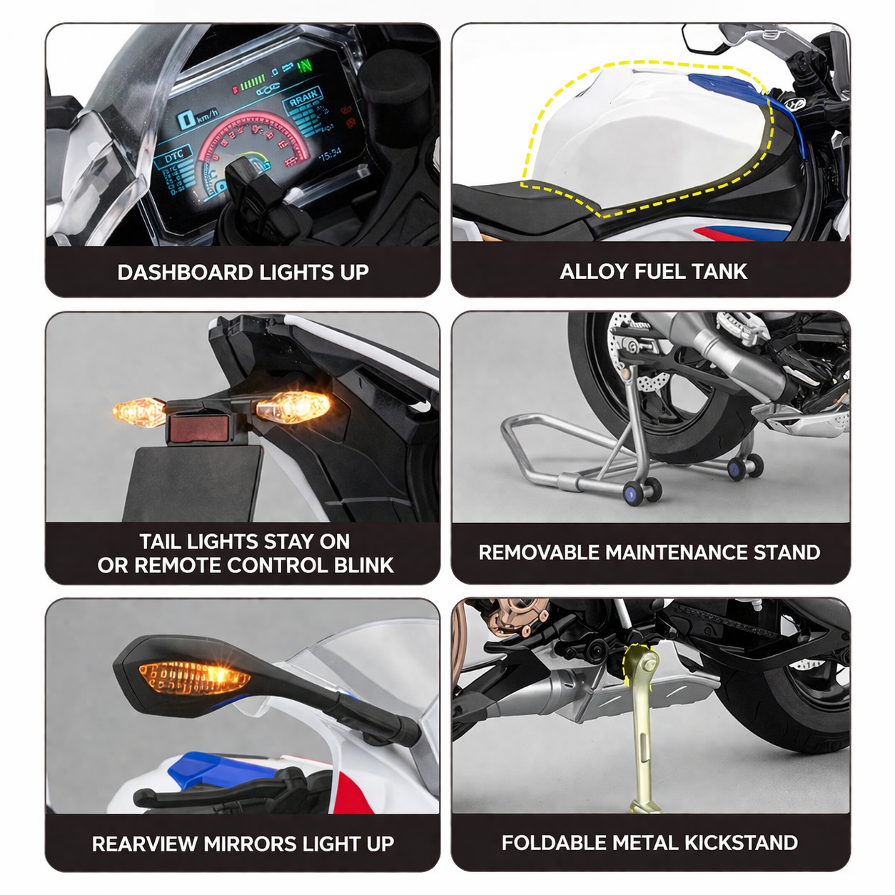 1/6 Large Size BMW S1000 RR Die-cast Model