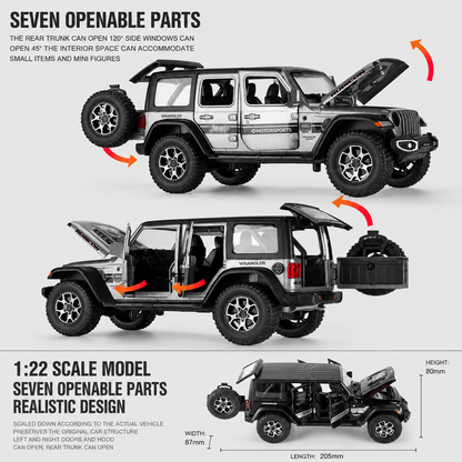 1/22 Scale Jeep Wrangler Die-cast Model Car