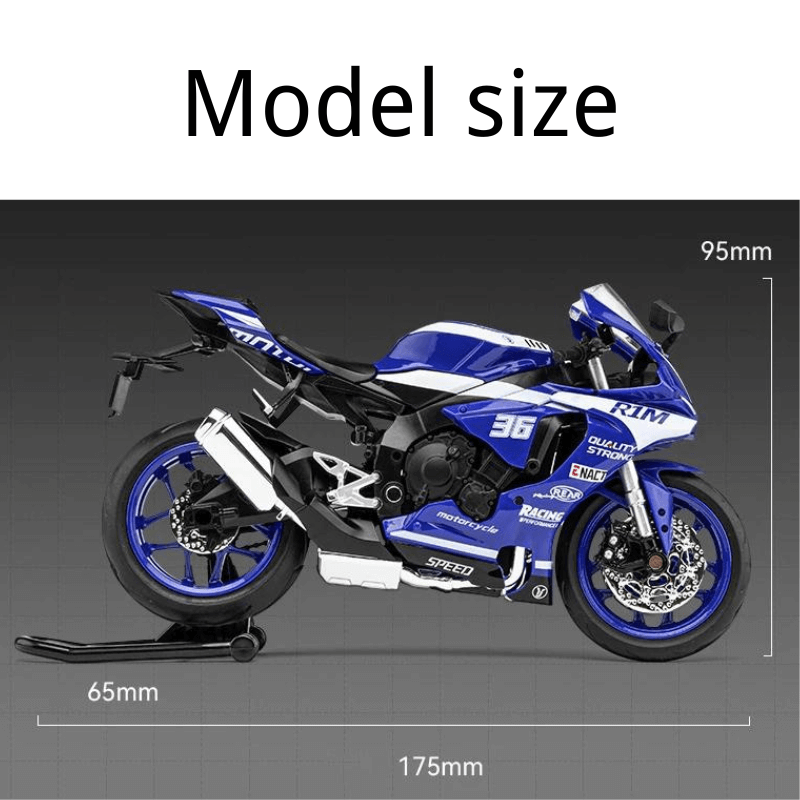 1/12 Scale YAMAHA R1M Die-cast Model