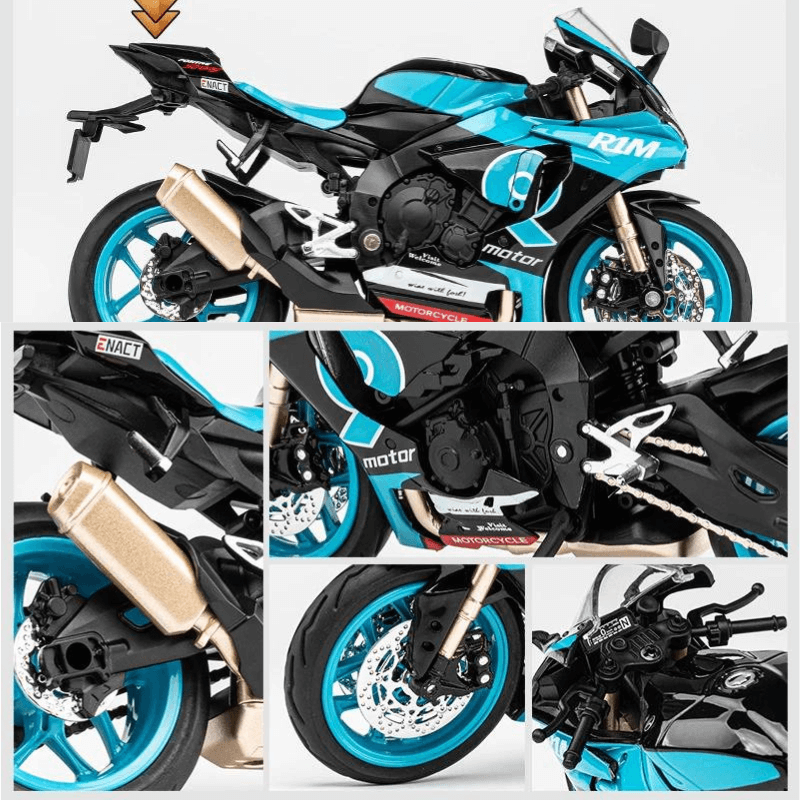 1/12 Scale YAMAHA R1M Die-cast Model