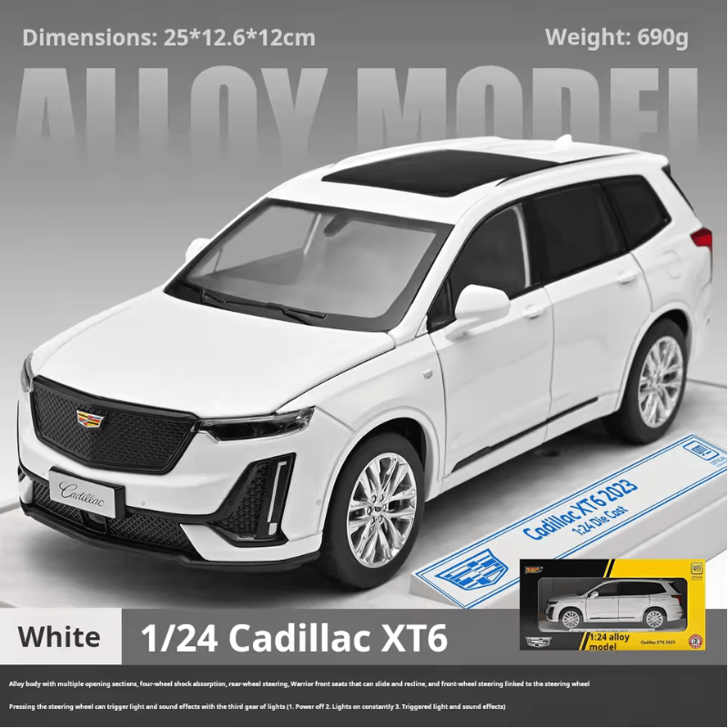 1/24 Scale Cadillac XT6 Die-cast Model Car