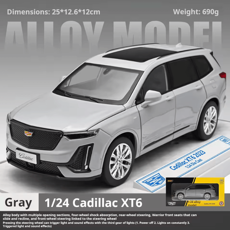 1/24 Scale Cadillac XT6 Die-cast Model Car