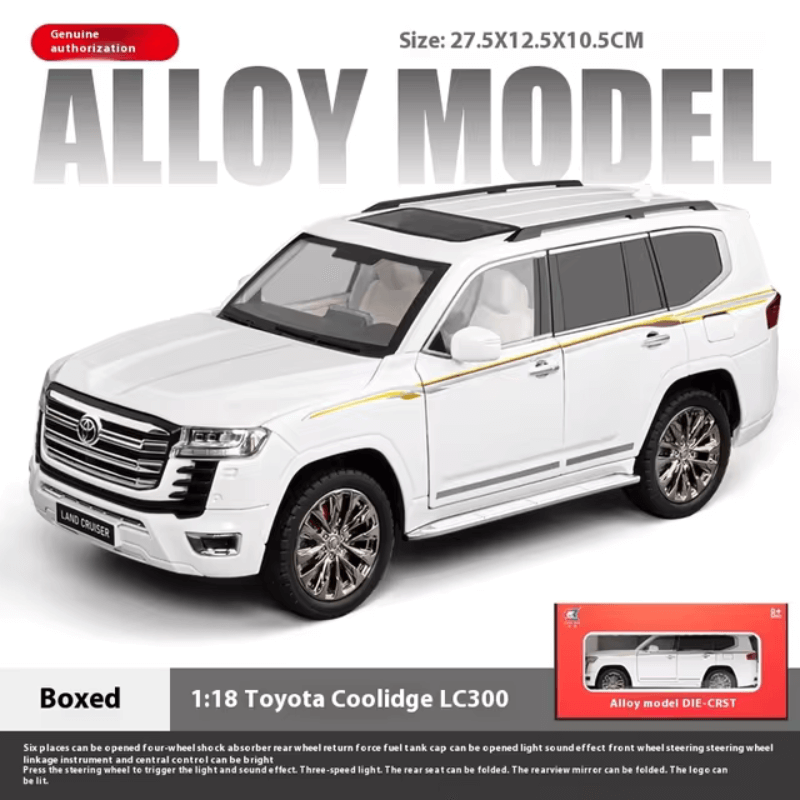 1/18 Scale Toyota Land Cruiser 300 Die-cast Model Car