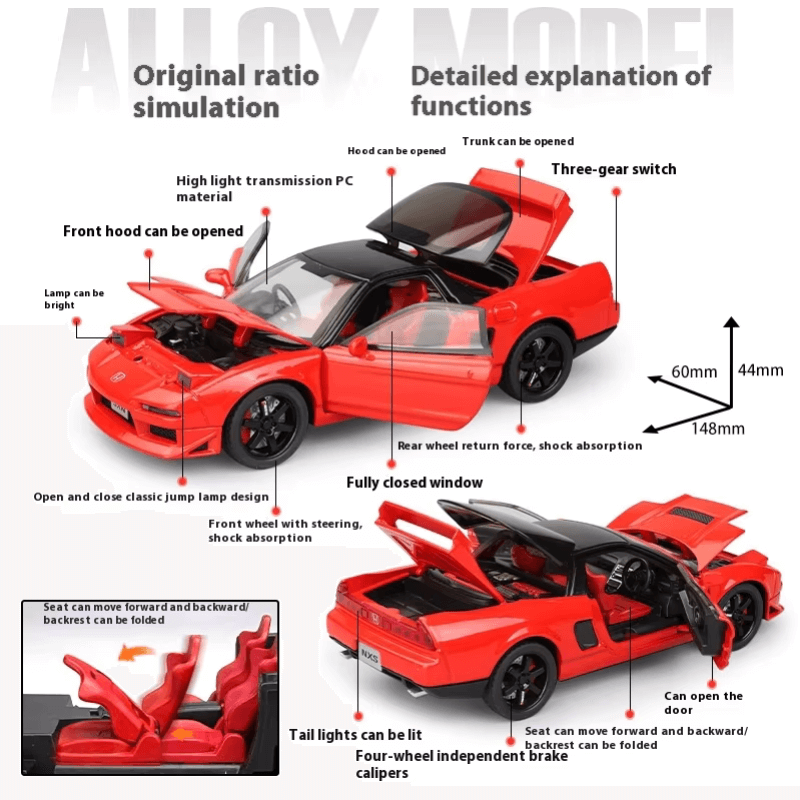 1/32 Scale Honda NSX NA1 Die-cast Model Car