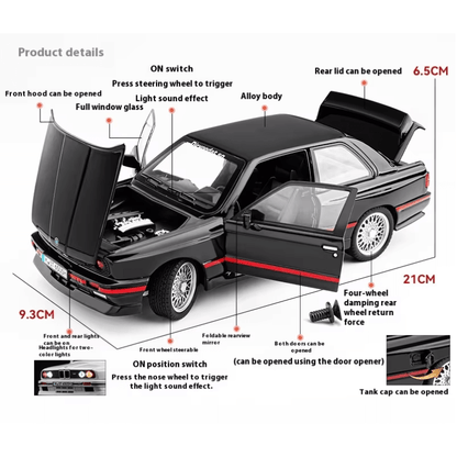 1/24 Scale BMW E30 M3 Die-cast Model Car
