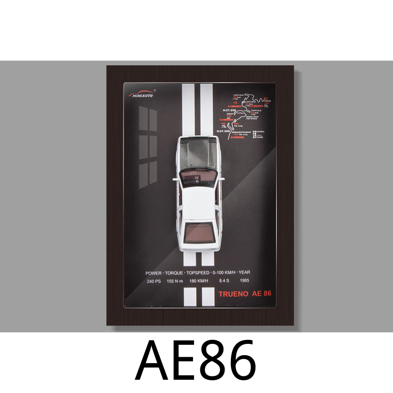 1/32 Scale Die-cast Car Model woodwork 3D Frame
