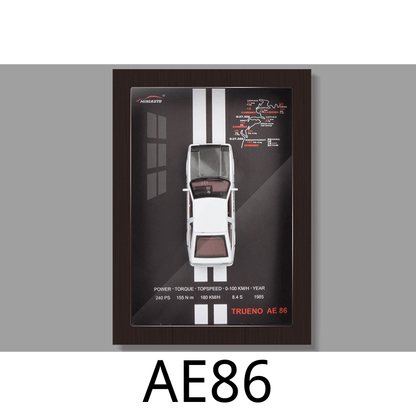 1/32 Scale Die-cast Car Model woodwork 3D Frame